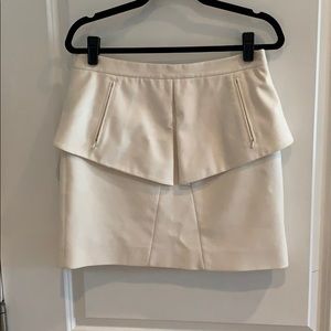 Tibi white mini skirt